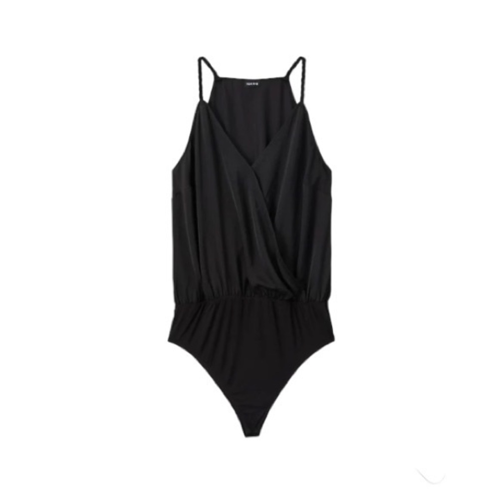 TORRID SATIN SURPLICE BODYSUIT